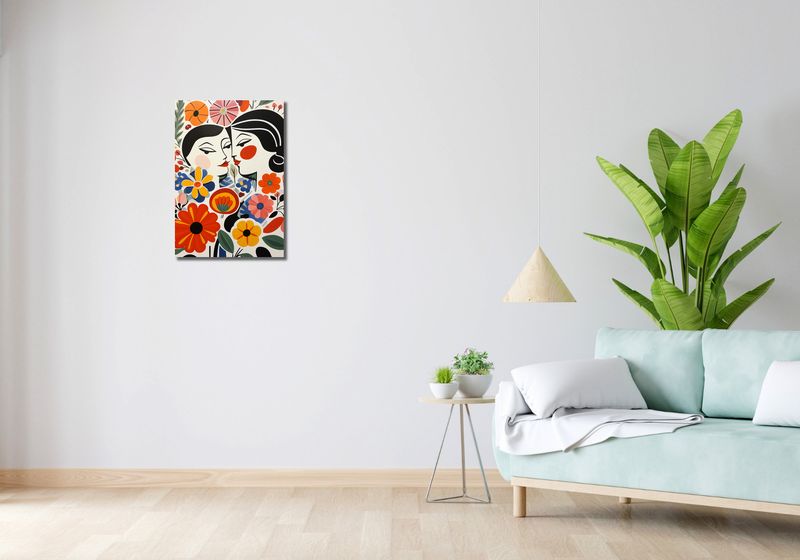 Obraz 40x60cm Kwiatowy Romans zdjęcie 2