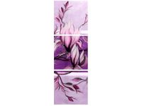 70X50CM OBRAZ DRUK FIOLETOWY KWIAT MAGNOLII ŚCIAN