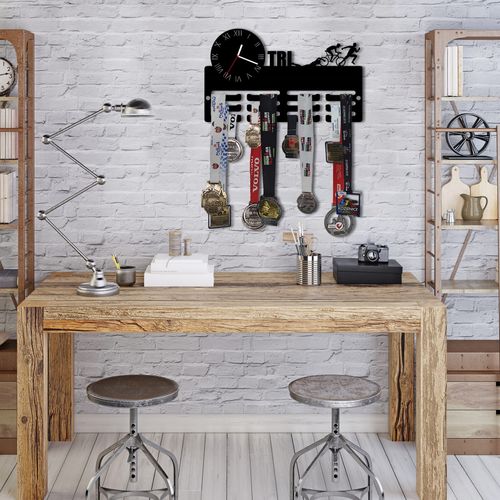 Wieszak na medale z zegarem TRI twoje imię dowolny tekst 450.1 na Arena.pl