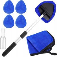 OBROTOWY ZESTAW DO CZYSZCZENIA SZYB SAMOCHODOWYCH + 4 MIKROFIBRY