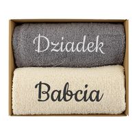 Ręczniki 50x100 babcia dziadek praktyczny prezent na dzień babci dziadka