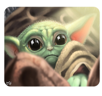 Podkładka pod myszkę Baby Yoda