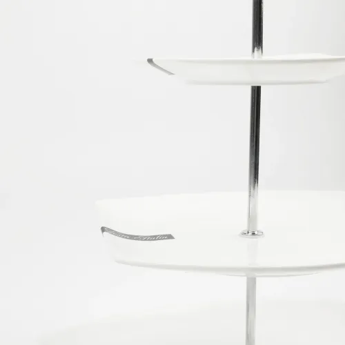 PATERA PORCELANOWA PIĘTROWA BIAŁA NOWOCZESNA NA CIASTO OWOCE 3-POZIOMOWA na Arena.pl