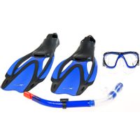 ND05_Z0354-M/L Zestaw do nurkowania Fluent Maska+Fajka+Płetwy F2702 r.M/L