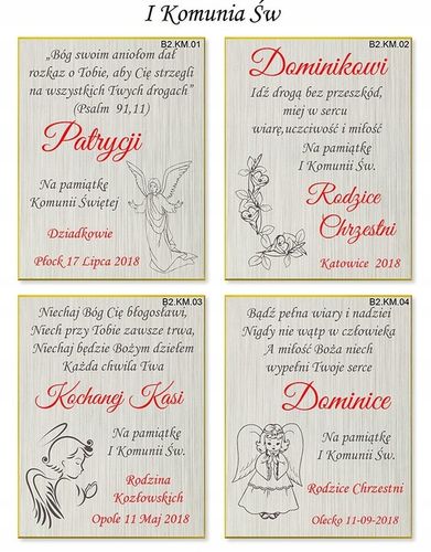 PUDEŁKO PREZENTOWE Na Pamiątkę I KOMUNII ŚWIĘTEJ Komunia Święta z GRAWEREM na Arena.pl