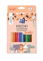 KREDKI OŁÓWKOWE OXFORD KIDS JUMBO 12 KOL 400174529