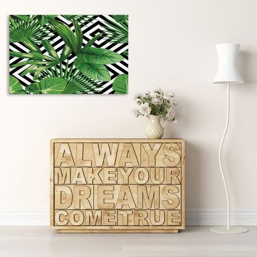 Deco Panel, Liściasta kompozycja 80x60 na Arena.pl