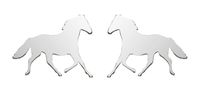 Srebrne Kolczyki Konie Koniki Srebro 925
