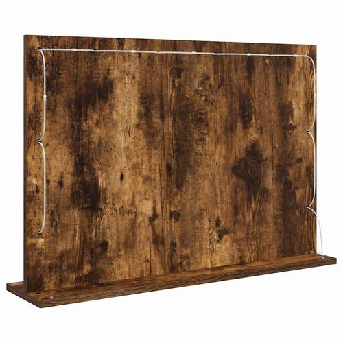 Lustro toaletowe Ze LED Lights Dąb wędzony 80 x 55 x 18 cm na Arena.pl