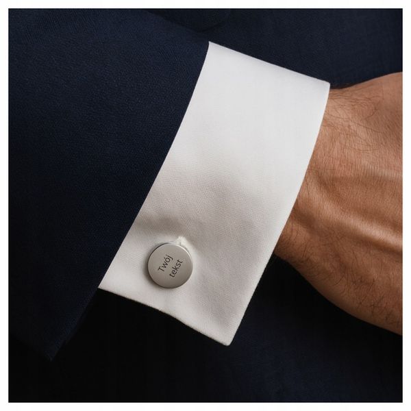 Spinki do mankietów TWÓJ TEKST TWOJA GRAFIKA ślub zdjęcie 8