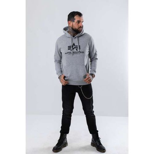 Alpha Industries BASIC HOODY 17 GREY HEATHER Rozmiar - M na Arena.pl