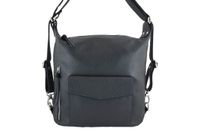 Torebka - plecak skórzany Barberini's - Szara ciemna