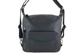 Torebka - plecak skórzany Barberini's - Szara ciemna
