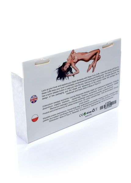 Kajdanki Metalowe Z Futerkiem Bondage Bdsm Białe zdjęcie 6