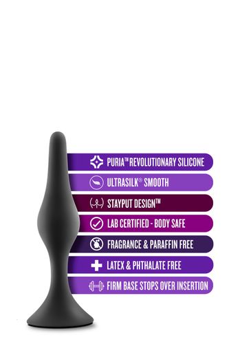 anal adventures platinum silicone beginner plug large black na Arena.pl