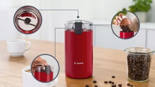 BOSCH MŁYNEK ELEKTRYCZNY DO KAWY RED TSM6A014R na Arena.pl