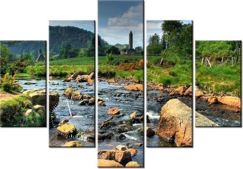 105CM 150CM ZEGAR 5 ELEM W DOLINIE GLENDALOUGH DRUK OBRAZ na Arena.pl