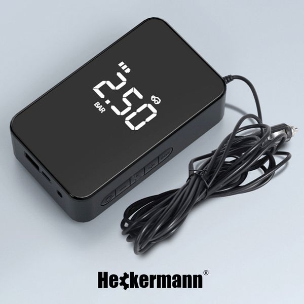 BEZPRZEWODOWA POMPKA ELEKTRYCZNA KOMPRESOR SAMOCHODOWY ROWEROWY 6000 zdjęcie 3