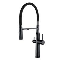 Bateria kuchenna WEZER LUX4-01-BLACK z podłączeniem do filtra wody - 2 rodzaje strumienia