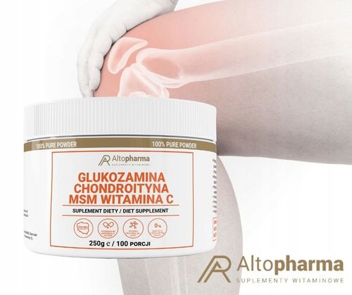 GLUKOZAMINA CHONDROITYNA MSM WITAMINA C KOŚCI 250g na Arena.pl