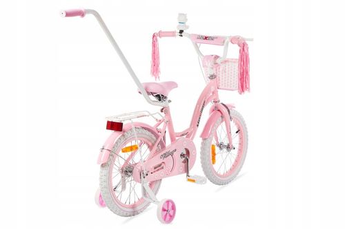 Rower dla dziewczynki Mexller 16" Village Rowerek dziecięcy + prowadnik na Arena.pl