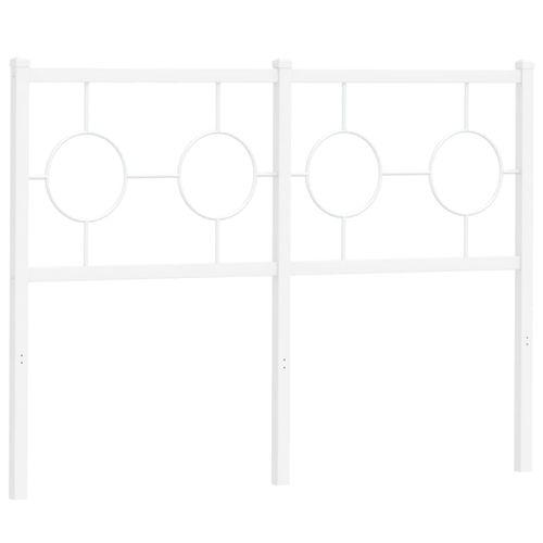 Metalowe wezgłowie, białe, 120 cm na Arena.pl