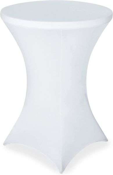 Pokrowiec na stolik koktajlowy BIAŁY 80 cm zdjęcie 13