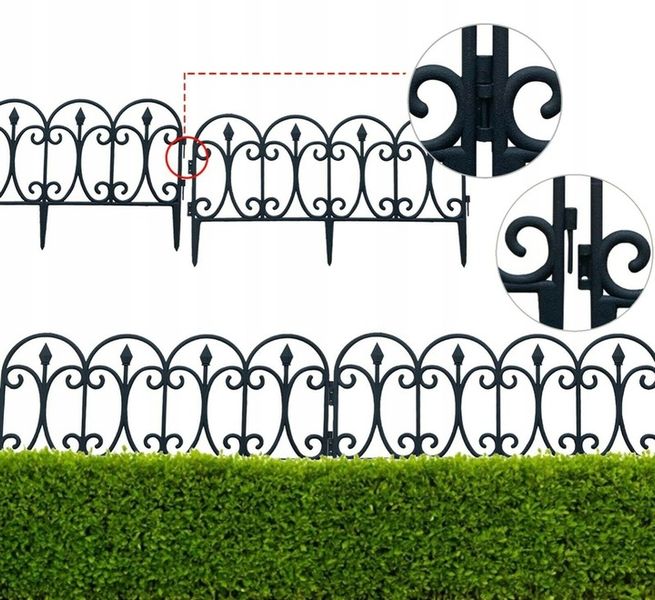 PŁOT PŁOTEK OGRODOWY PALISADA 4SZT 240CM OBRZEŻE zdjęcie 13