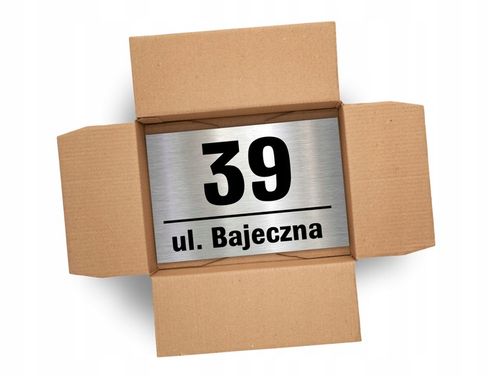 Tabliczka z numerem na dom tablica adresowa aluminiowa numer domu trwała na Arena.pl