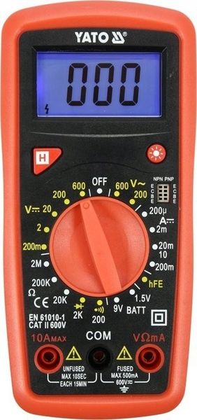 MIERNIK CYFROWY ELEKTRYCZNY MULTIMETR TEST BATERII LCD zdjęcie 11