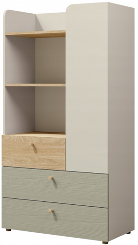 Regał Do Pokoju Młodzieżowego 120cm Eukaliptus YOKO JR -3 Kolory Do Wyboru na Arena.pl