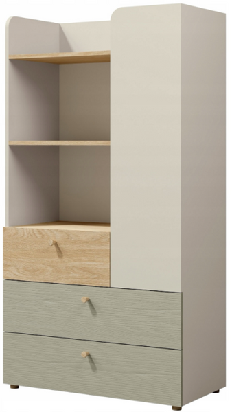 Regał Do Pokoju Młodzieżowego 120cm Eukaliptus YOKO JR -3 Kolory Do Wyboru zdjęcie 1