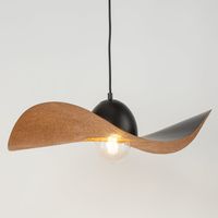 Czarna lampa wisząca KAPELLO metalowy zwis do gabinetu kapelusz