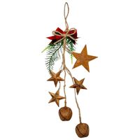 ZAWIESZKA ŚWIĄTECZNA DEKORACYJNA NA DRZWI OKNO METALOWE GWIAZDKI DZWONKI