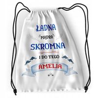 Plecak Sportowy Szkolny Dla Amelii Córki Dziecka Z Nadrukiem Ze Zdjęciem