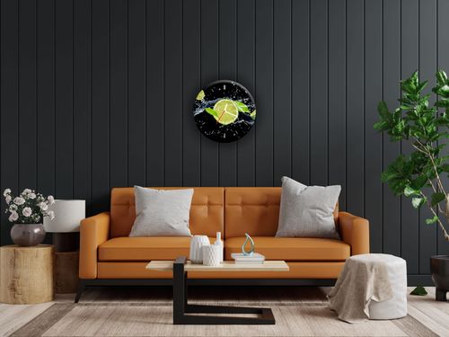 ZEGAR SZKLANY OKRĄGŁY - Limonki na Arena.pl