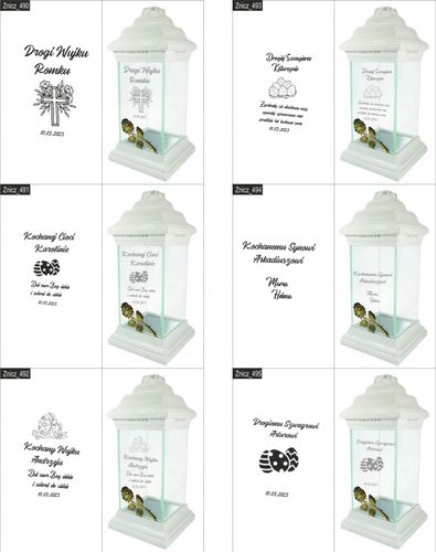 ZNICZ kapliczka WŁASNY GRAWER DLA BABCI lampion na Arena.pl