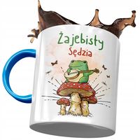 Kubek Błękitny Dla Sędziego Żajebisty Sędzia Z Nadrukiem Ze Zdjęciem