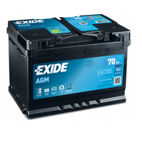 Akumulator EXIDE AGM START&STOP EK700 70Ah 760A EN