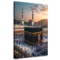 Obraz do salonu jadalni biura, Meczet Mekka islamska ziemia