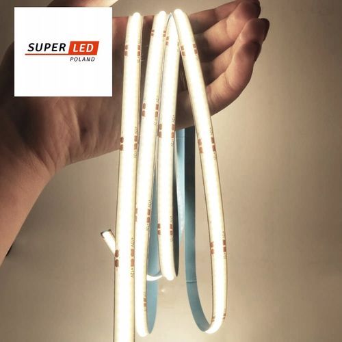 Taśma LED listwa COB 12V Neon Linia 5 metrów mocna neutralny 1080lm / na Arena.pl