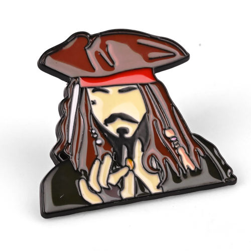 Jack Sparrow | 3 cm | Metal | Przypinka | Pirates of the Caribbean na Arena.pl