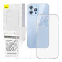 BASEUS WYTRZYMAŁE ZESTAW CASE ETUI I SZKŁO HARTOWANE DO IPHONE 13 PRO MAX