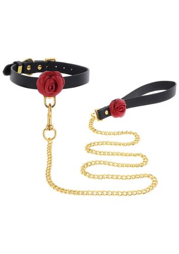 wild roses collar & leash black na Arena.pl