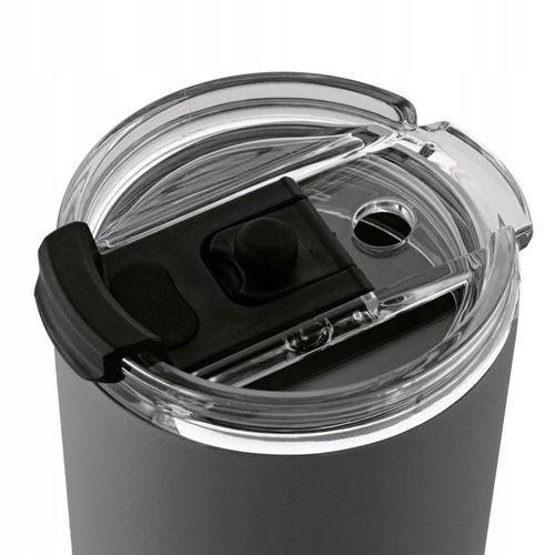 KUBEK TERMICZNY ze słomką PRÓŻNIOWY SZARY DUŻY Konighoffer Davos 1200 ml na Arena.pl