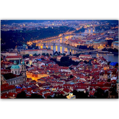 Deco Panel, Praga o zmroku 60x40 na Arena.pl