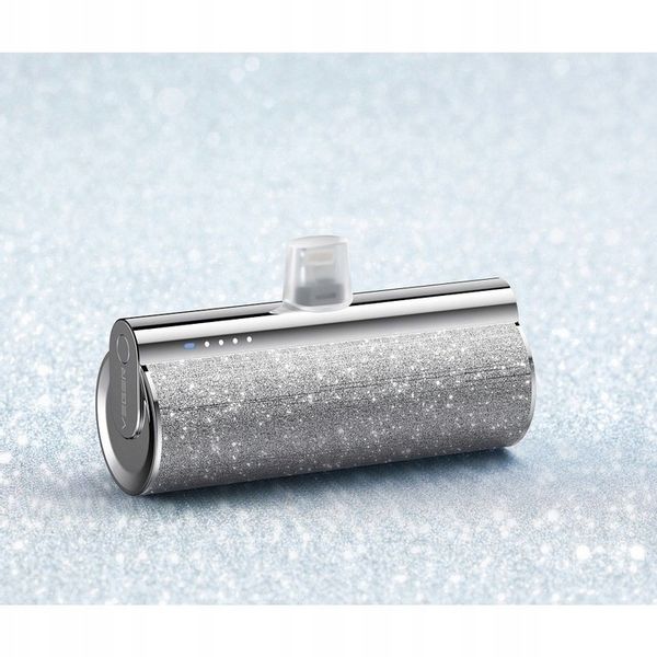 Powerbank VEGER PlugOn 5000mAh na podróż 12W wbudowane złącze USB C lekki zdjęcie 9