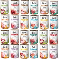 mokra karma dla psa brit pate & meat beef i mix smaków 400 g bezzbożowa