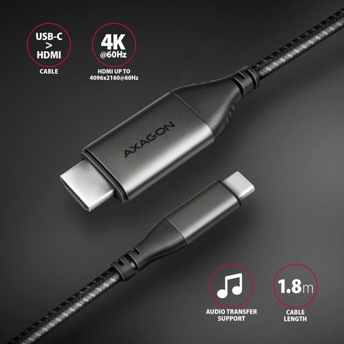 AXAGON | Active converter | USB-C to HDMI | 1.8 m na Arena.pl