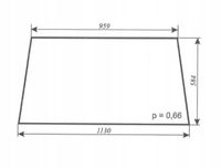 szyba tylna - tył ciągnika URSUS C-330, 2812, MF-255 Zamość prod. 1998